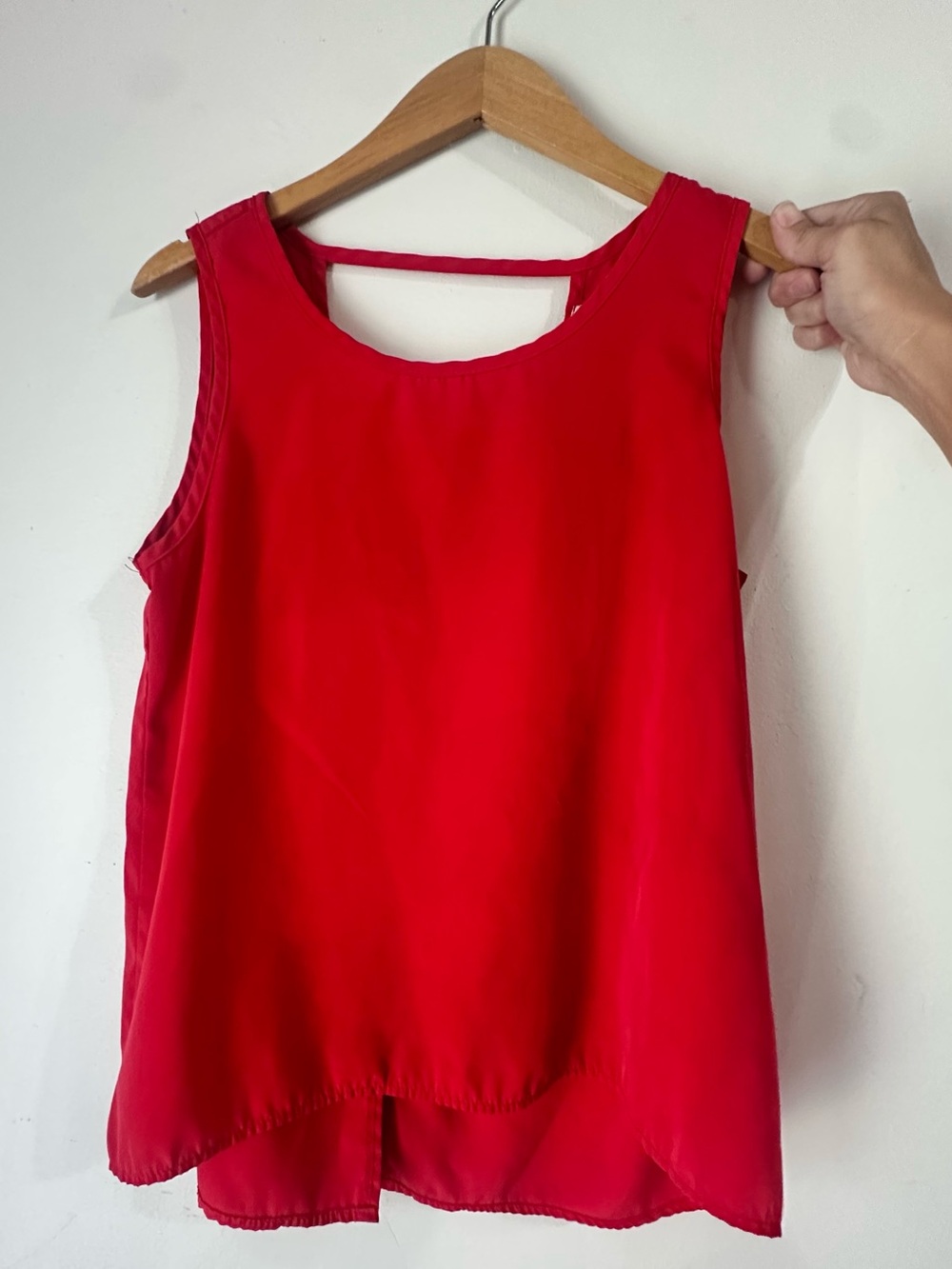 Boutique Red Sleeveless Women's Top - Lightweight